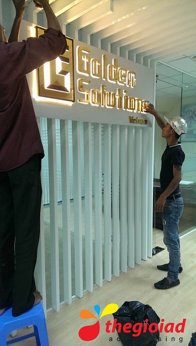 Chữ nỗi Inox - Golden Solutions – góc nhìn 1