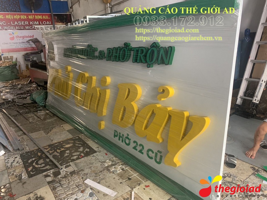 Ảnh bảng hiệu tham khảo – Thiết kế, thi công bảng hiệu quảng cáo Quận 4