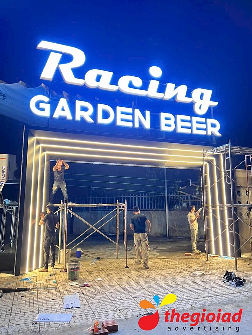 Chữ nổi Mica Lata Garden Can Gio City – góc nhìn 3