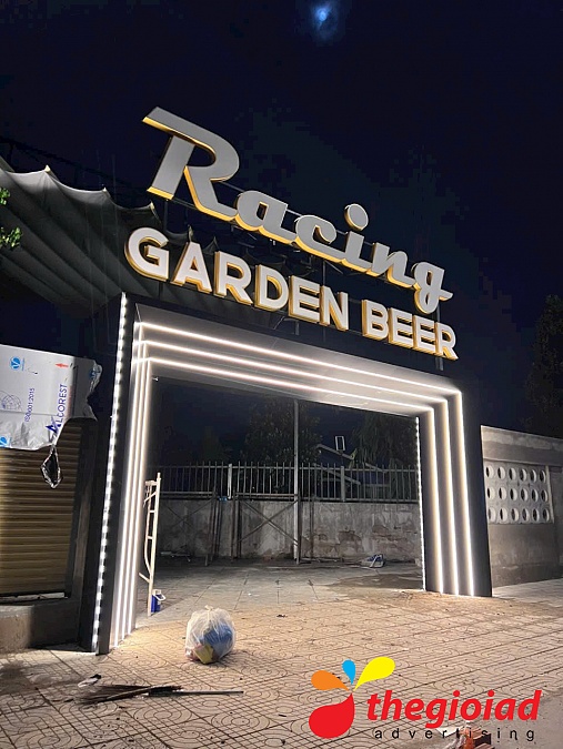 Chữ nổi Mica Lata Garden Can Gio City – góc nhìn 4