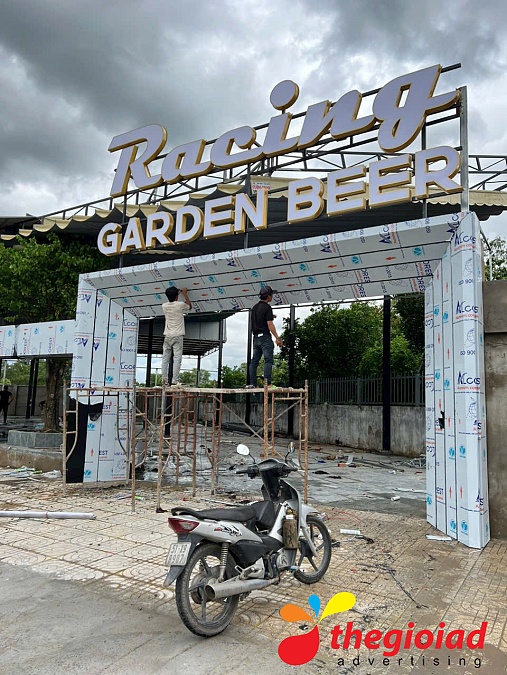 Chữ nổi Mica Lata Garden Can Gio City – góc nhìn 5