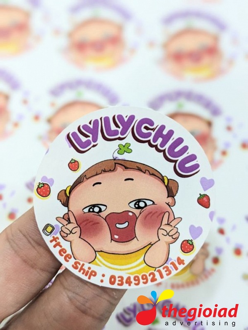 Decal tem nhãn, sticker, logo – góc nhìn 2