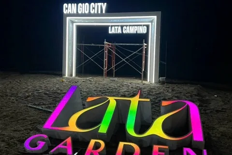 Chữ nổi Mica Lata Garden Can Gio City