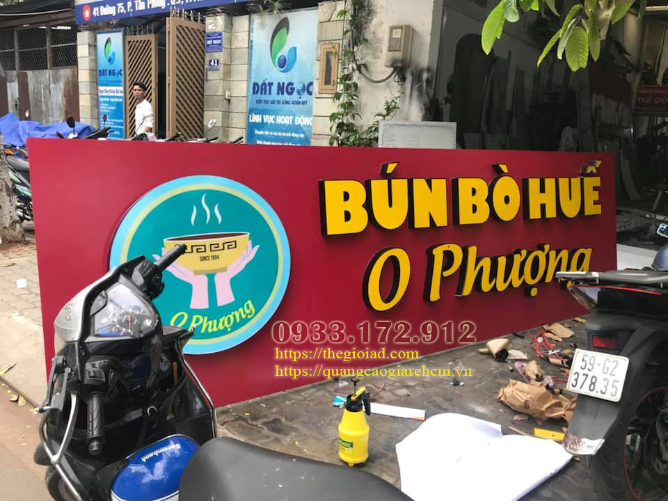 biển hiệu aluminium đẹp