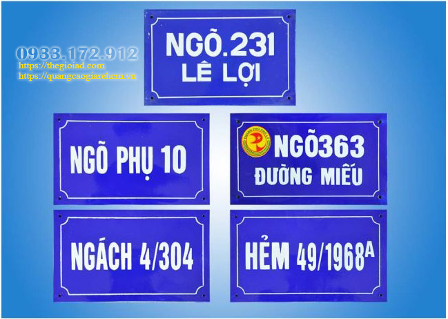 biển số nhà mica quận phú nhuận
