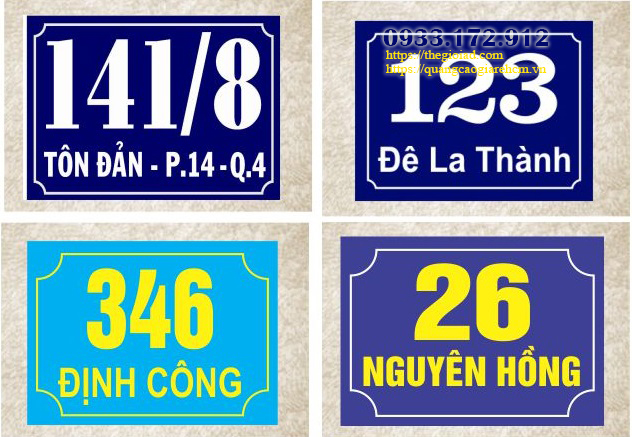 làm biển số nhà quận 10