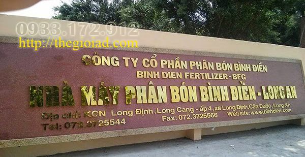 Thi công bảng hiệu chữ nổi inox quận 2