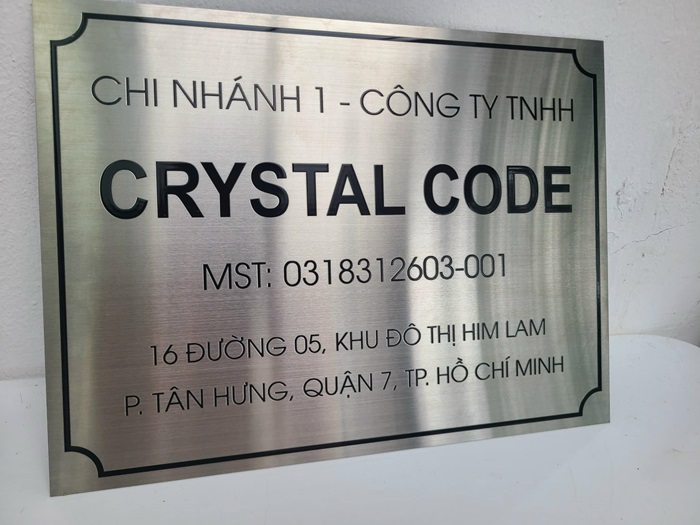 bảng tên công ty