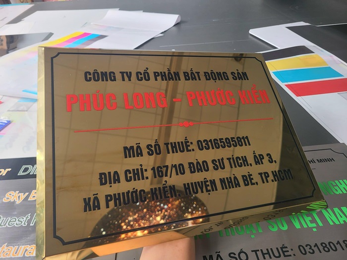 bảng hiêu công ty inox