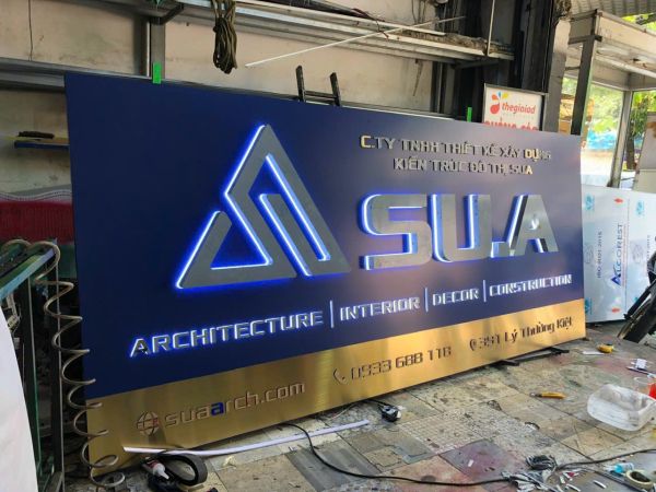 bảng hiệu mặt tiền công ty