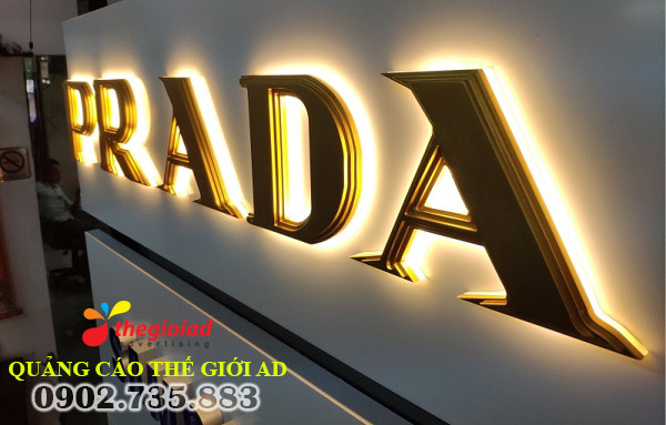 bảng hiệu quảng cáo chữ nổi inox