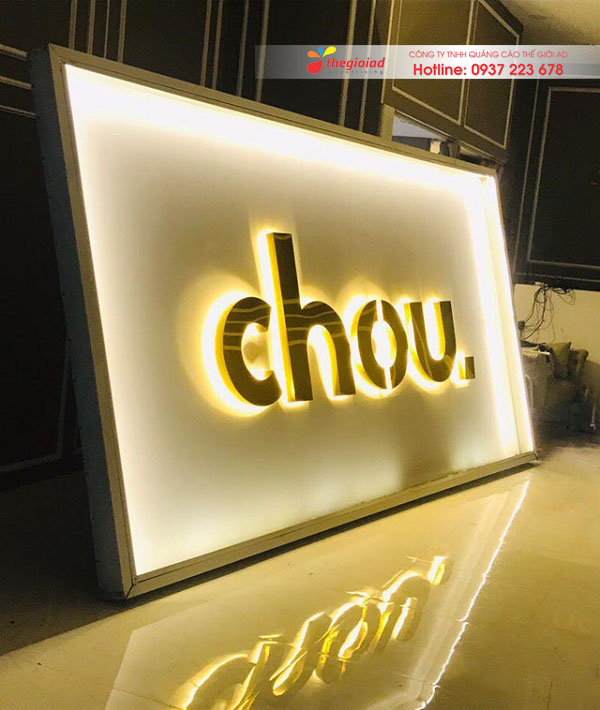 bảng hiệu chữ nổi inox