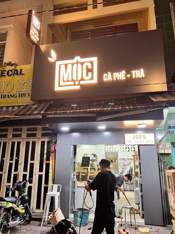 bảng hiệu quán cà phê