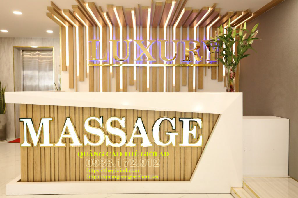 bảng hiệu spa massage