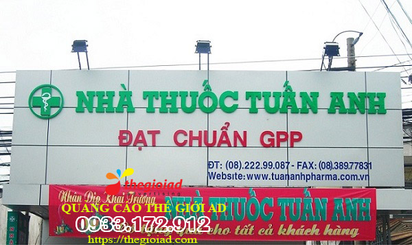 bảng hiệu thuốc tây