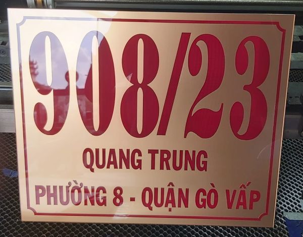 bảng số nhà mica