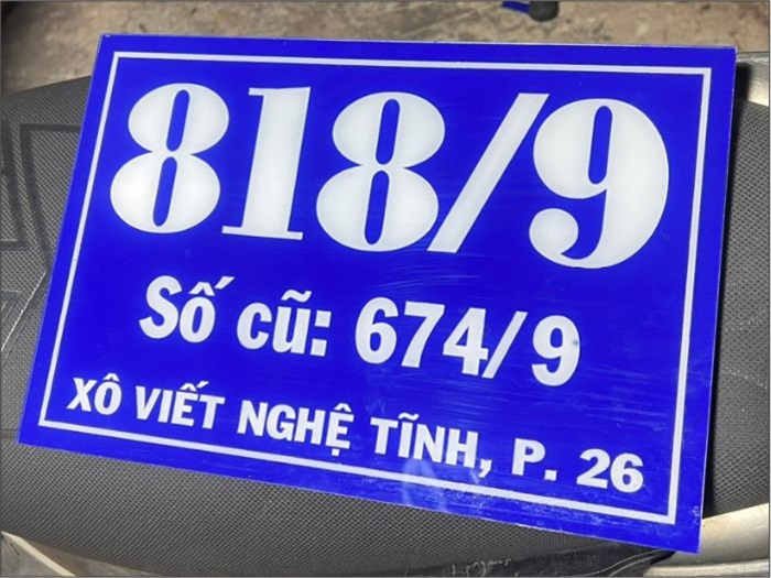 bảng số nhà mica