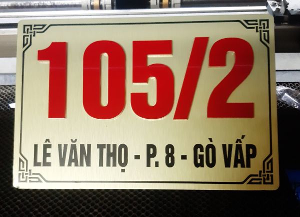 bảng số nhà mica