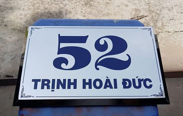 bảng số nhà inox trắng bảng số nhà inox trắng