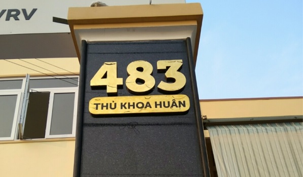 bảng số nhà chữ inox bảng số nhà chữ inox