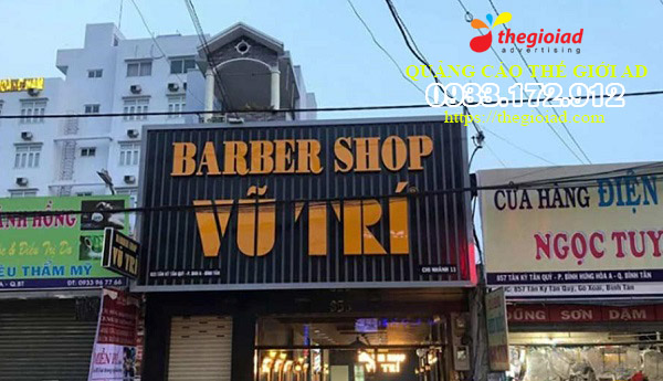 biển quảng cáo barber shop