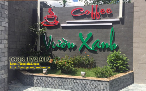 biển hiệu cafe sân vườn đẹp