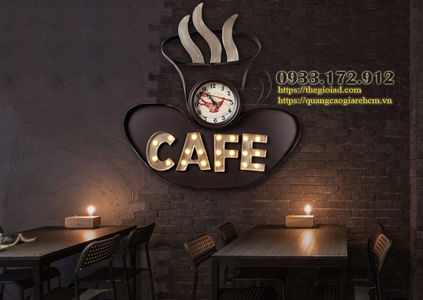 bảng hiệu cafe phong cách cổ điển