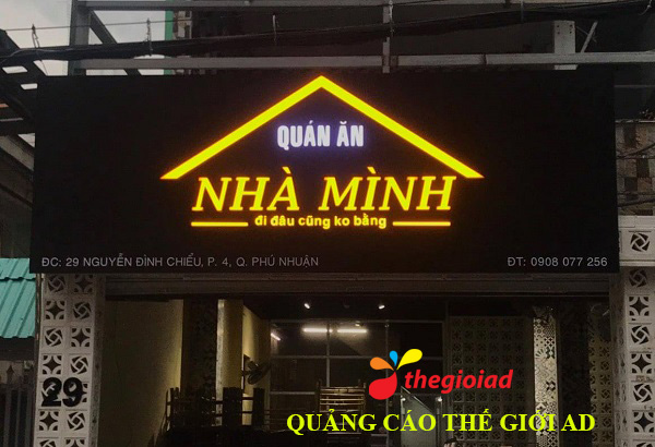 bảng hiệu quán ăn