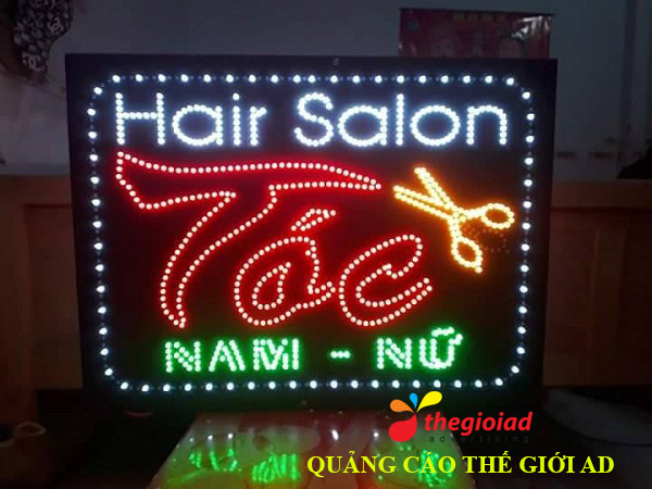 bảng hiệu đèn led salon tóc