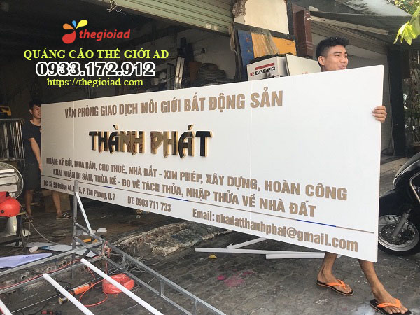 biển hiệu chữ inox