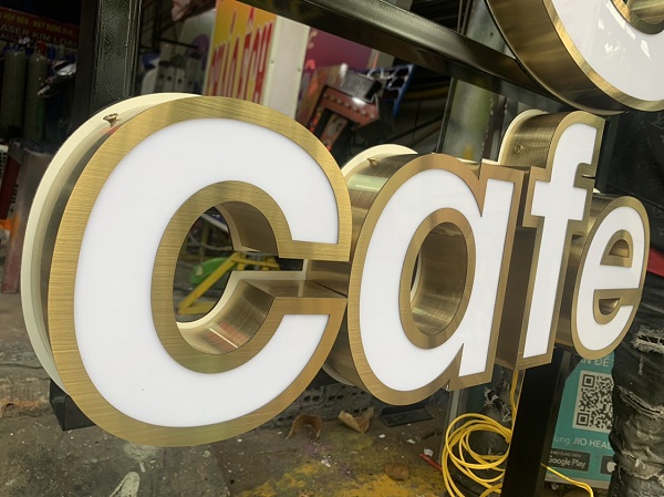 chữ inox mặt mica