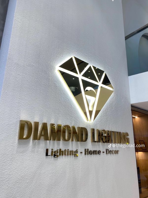 chữ inox vàng sáng chân