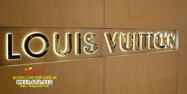 chữ inox vàng gương