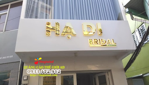 chữ inox vàng gương
