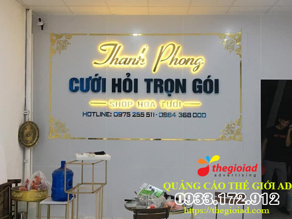 chữ nổi inox cao cấp chữ nổi inox cao cấp