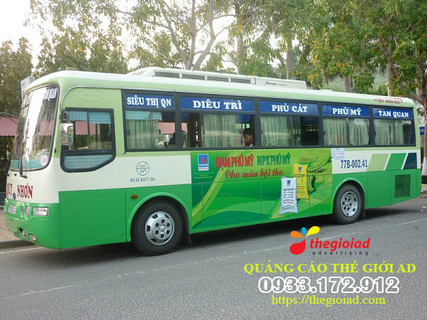 dán decal xe bus