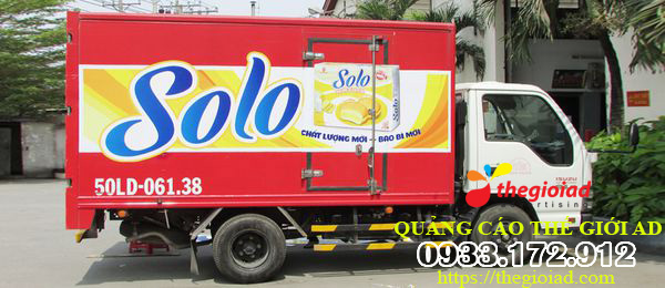 dán decal quảng cáo thùng xe tải