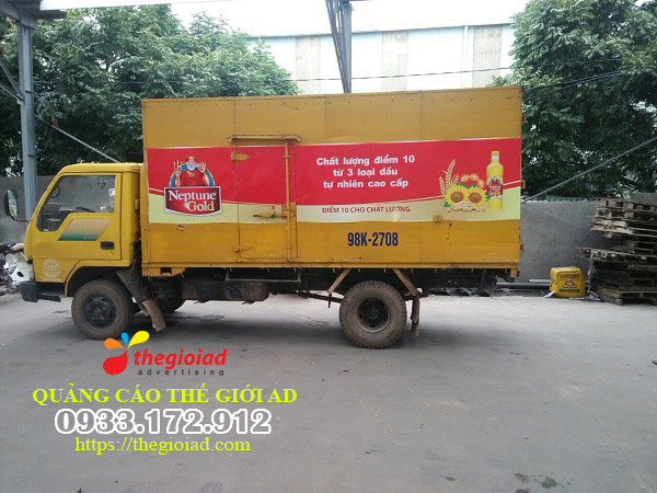 dán decal thùng xe tải