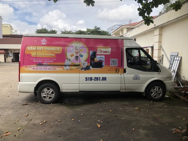 decal dán quảng cáo xe