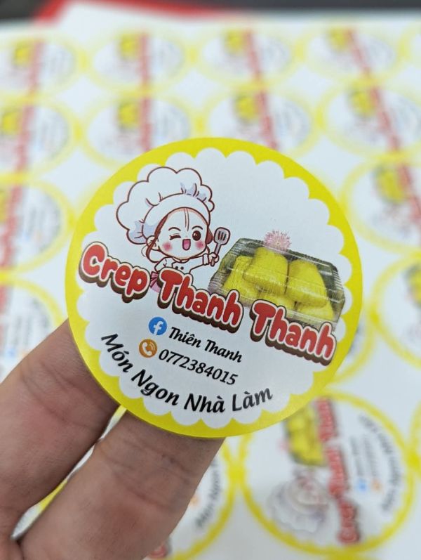 decal tem nhãn logo