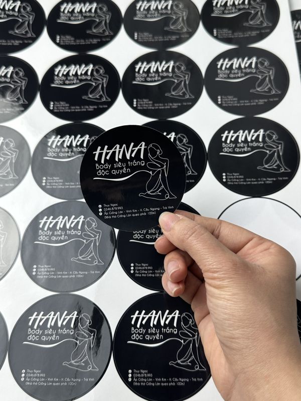 decal tem nhãn logo