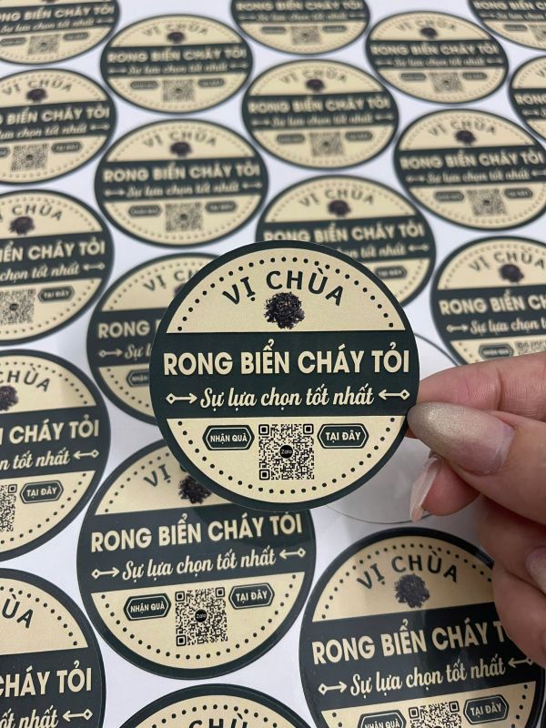 decal tem nhãn logo