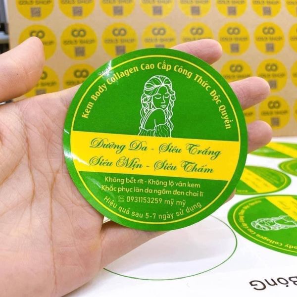 decal tem nhãn logo