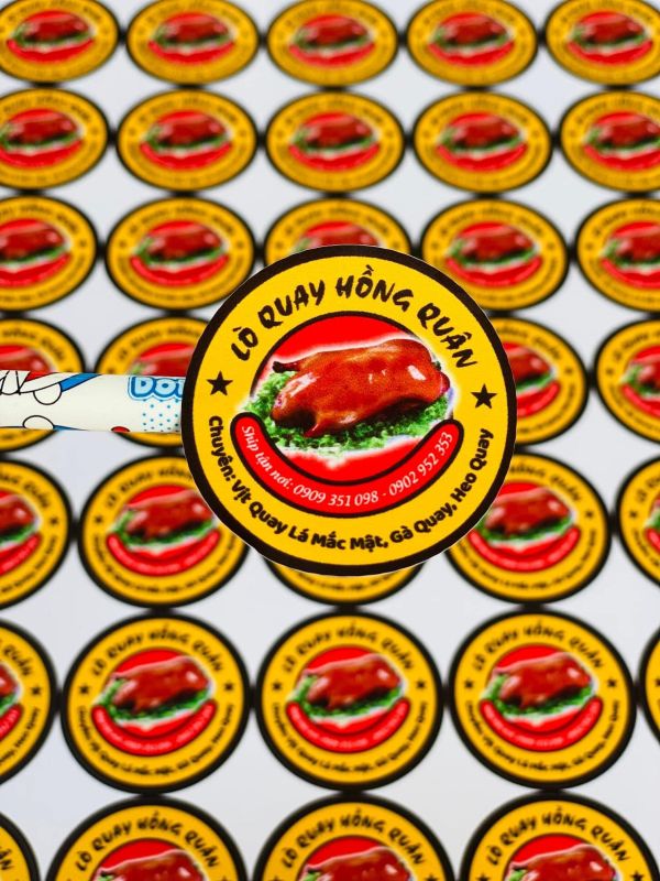 decal tem nhãn logo