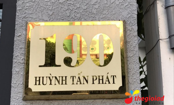 biển số nhà inox đẹp
