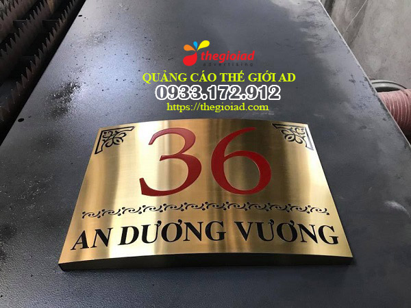 bảng số nhà inox ăn mòn