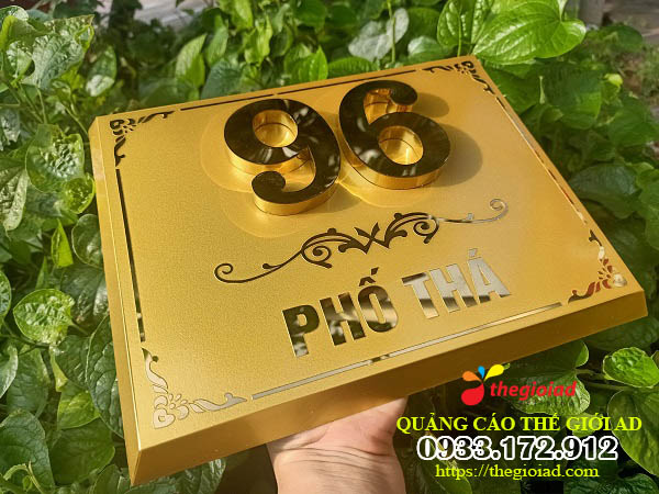 bảng số nhà inox ăn mòn