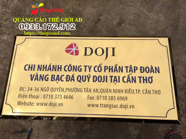 bảng công ty inox ăn mòn