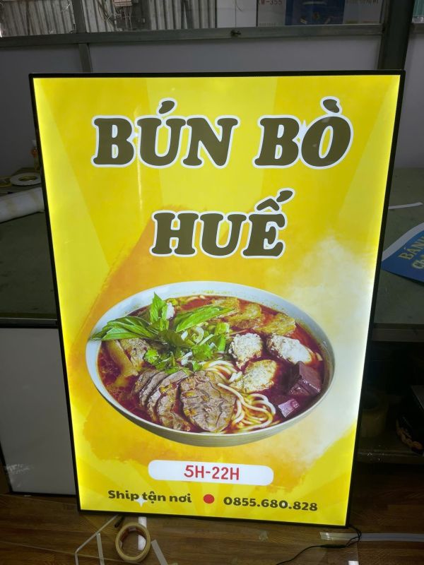 hộp đèn quảng cáo siêu mỏng