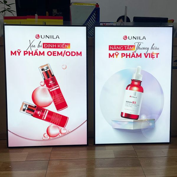 hộp đèn quảng cáo siêu mỏng đẹp